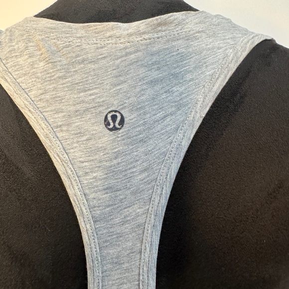 Lululemon Yogi Racer Back Tank Top Grey - Picture 7 of 9